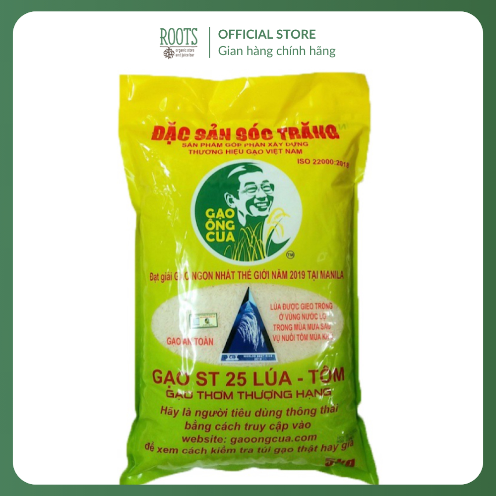 (Ship hỏa tốc) GAO ONG CUA - Gạo ST25 Lúa Tôm Cao Cấp Sóc Trăng Chính Hiệu Ông Cua, ST25 Premium Ric