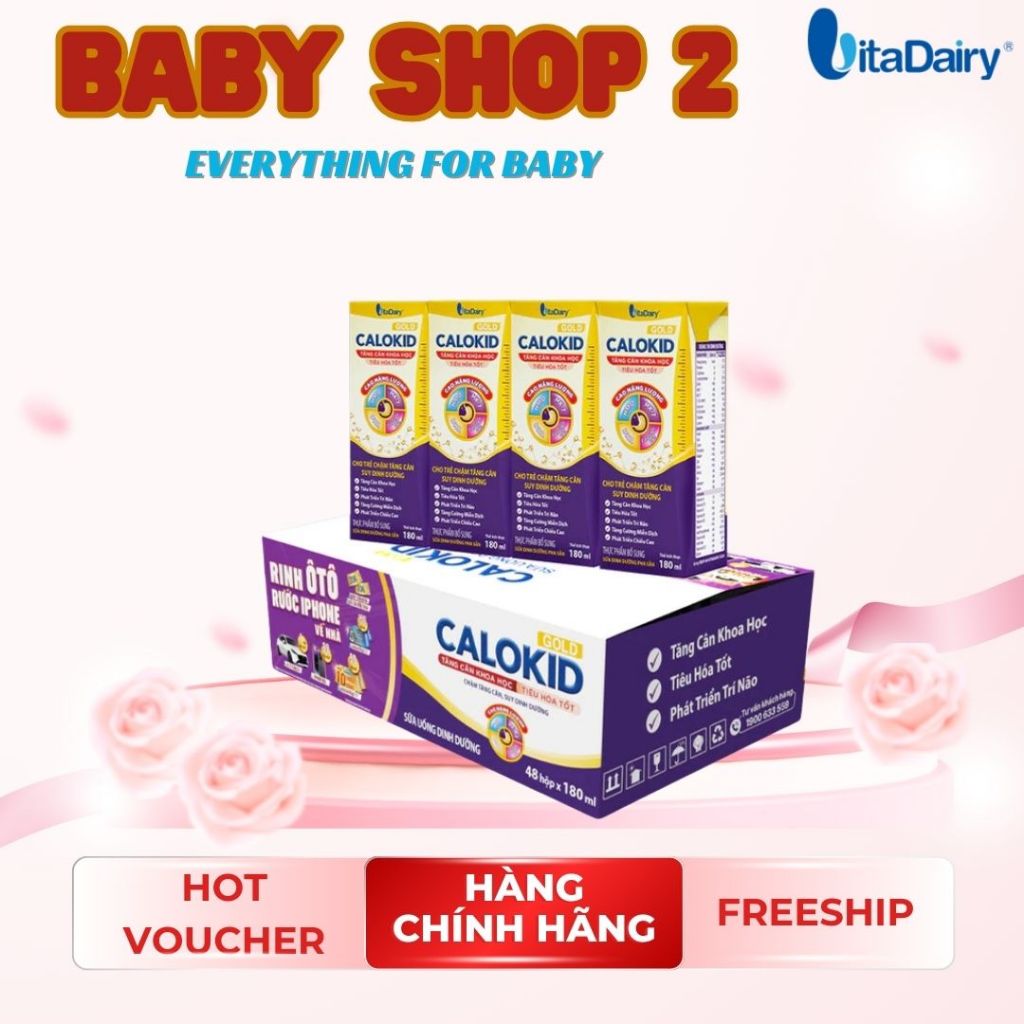 Sữa uống dinh dưỡng Calokid 110ml/180ml - Vitadairy - Hàng Chính Hãng