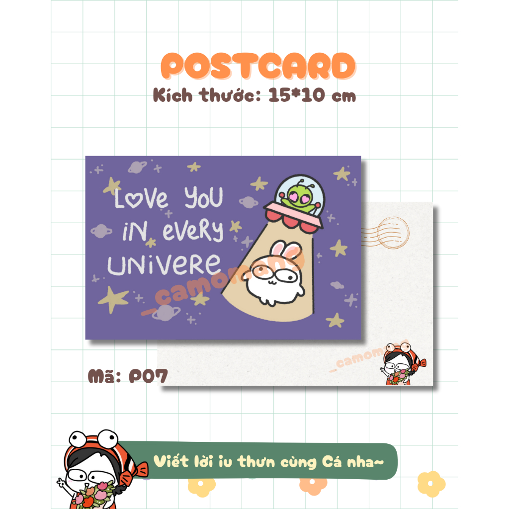 P07 Postcard - Vũ trụ nào cũng iu cậu