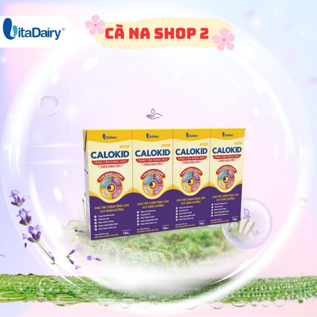 Sữa uống dinh dưỡng Calokid 110ml/180ml - Vitadairy - Hàng Chính Hãng