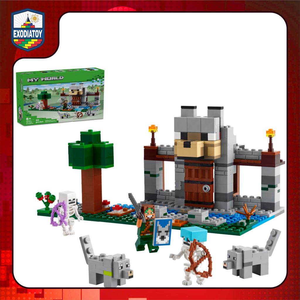 Mô hình đồ chơi Minecraft Toà Thành Sói The Wolf Stronghold - Đồ Chơi Lắp Ghép Sáng Tạo - LELE BROTH