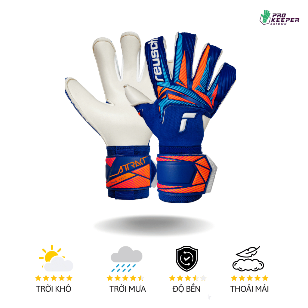 Găng Tay Thủ Môn Reusch Attrakt Duo Evolution Gk26 | 5670055 4126