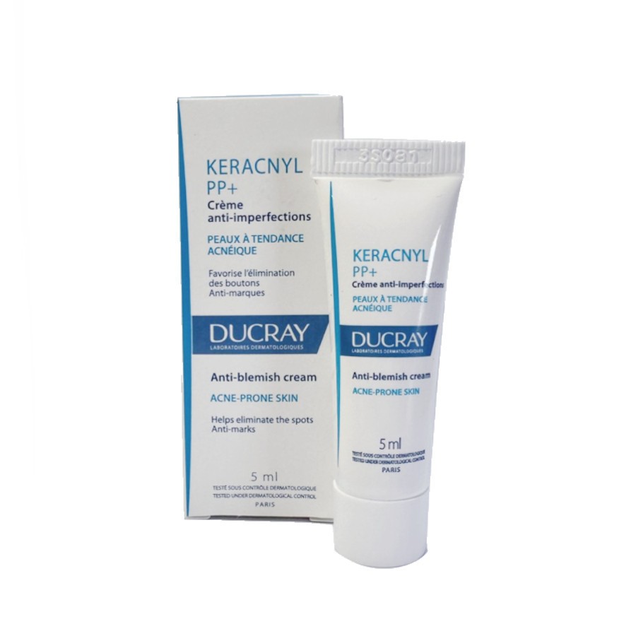 [GIFT 5 - KEM MỤN PP+ DATE 6.2026] Kem dưỡng giảm mụn Ducray KERACNYL PP+ cream 5ml giúp giảm mụn, mờ thâm do mụn