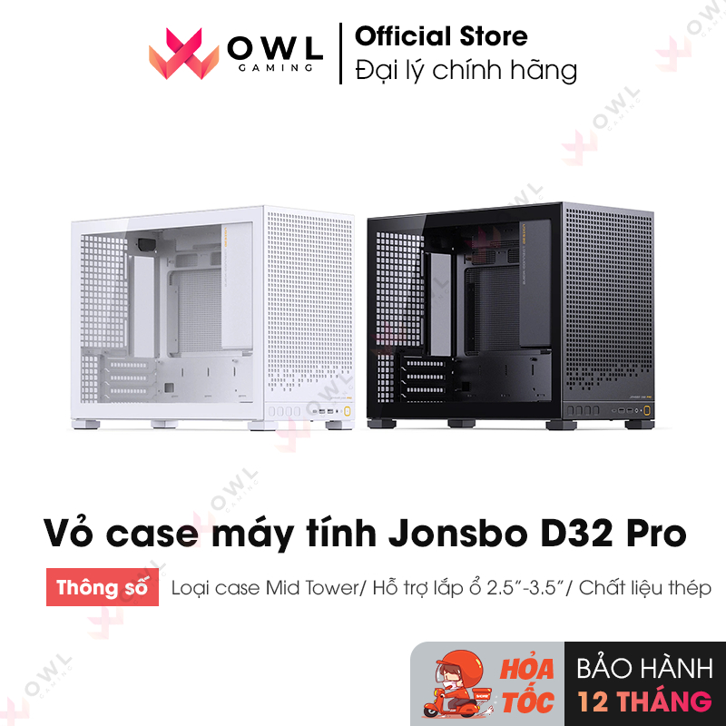 Vỏ case máy tính Jonsbo D32 PRO (hàng chính hãng)