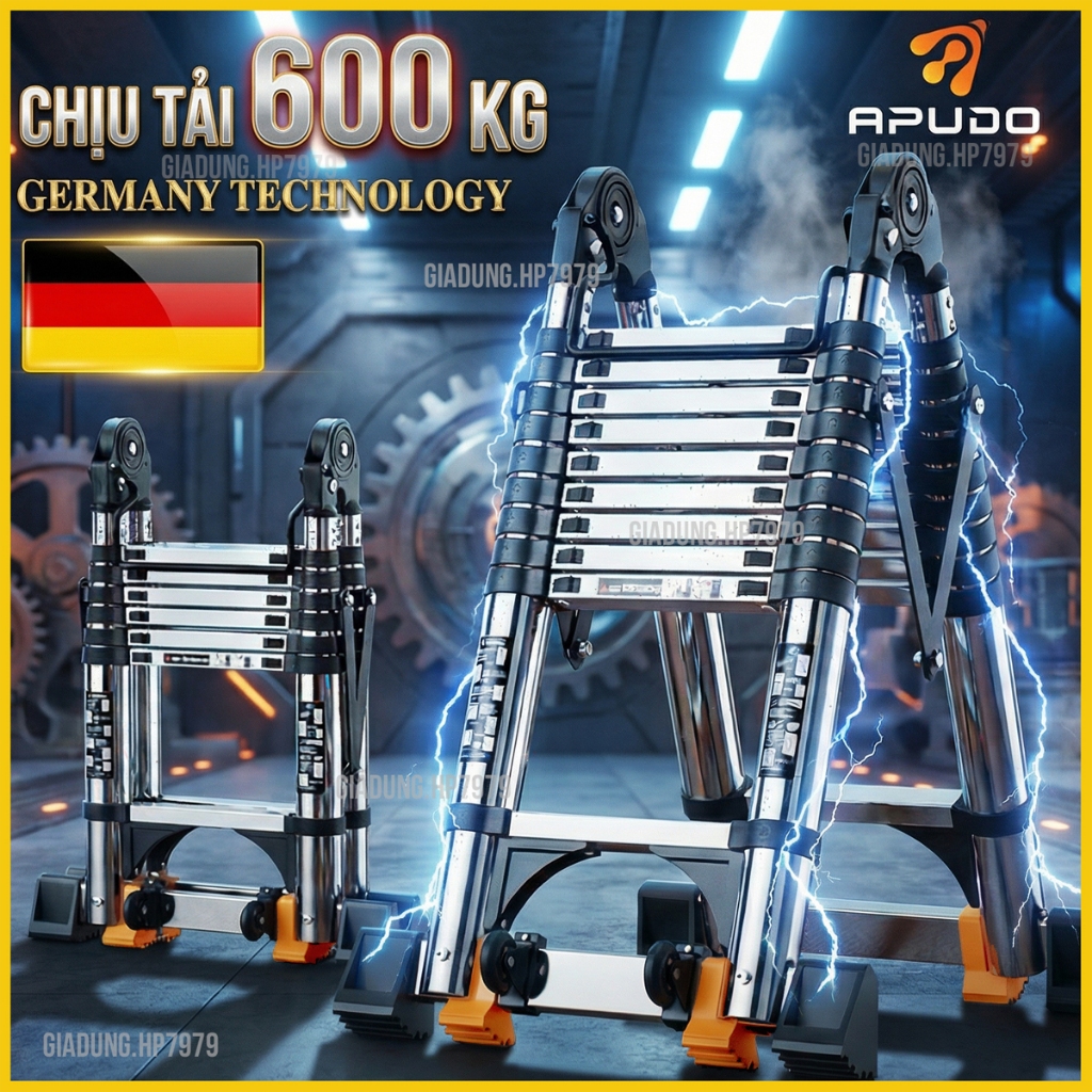 Thang Rút Đơn Đôi Thang Chữ A Chữ I Thang Rút Nhôm Inox Cao Cấp Nhập Khẩu 3.2M 3.8M 4.4M 5.0M 5.4M 5