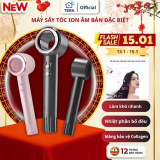 [BẢN ĐẶC BIỆT] Máy sấy tóc ion âm công suất lớn, 2 chiều nóng lạnh, màn hình Led thông minh