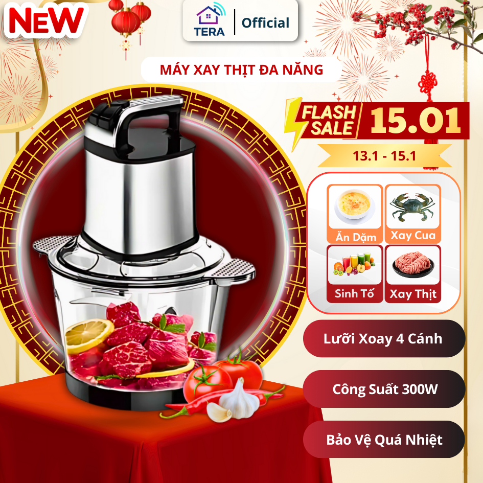 [BÁN CHẠY] Máy xay thịt đa năng cao cấp công suất 300W xay các loại thực phẩm