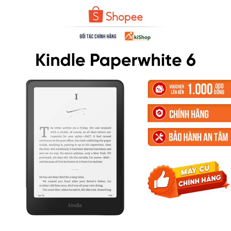 [Máy Cũ] Máy đọc sách Kindle Paperwhite 6