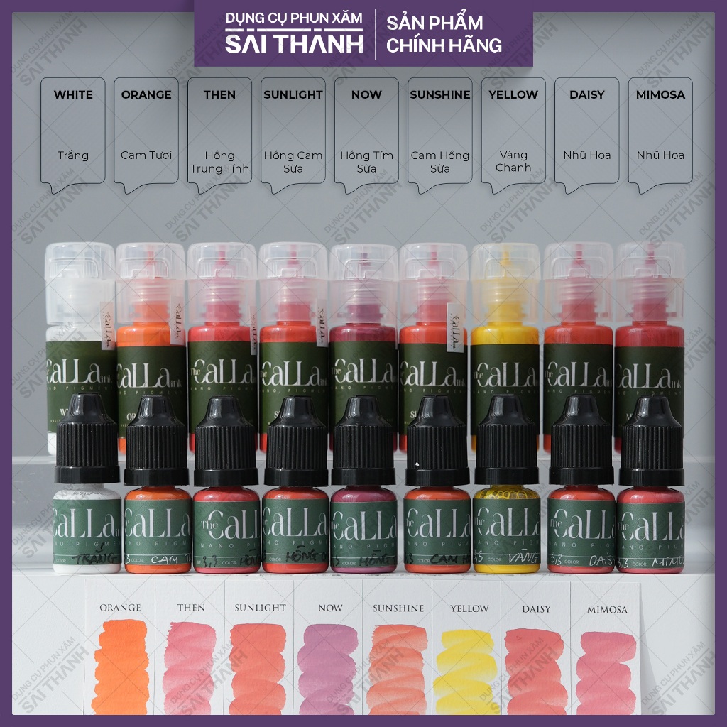 Mực Calla Ink Hà Vy màu xử lý
