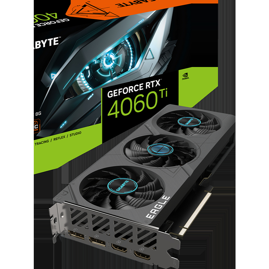Card Màn Hình VGA RTX 4060 Ti Gigabyte Eagle 8GB OC GDDR6 HÀNG ĐẸP ZIN NO BOX