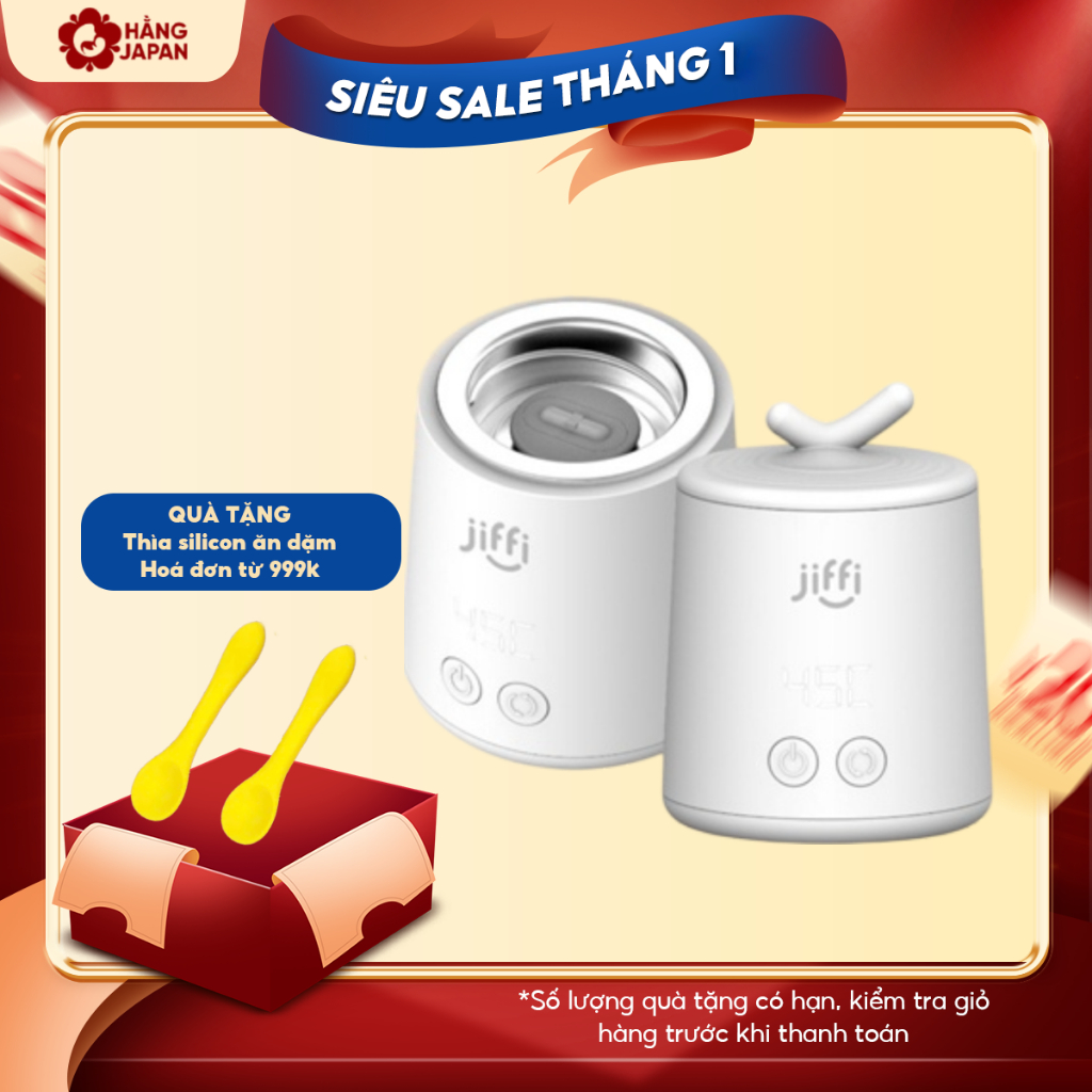 Máy hâm sữa cầm tay JIFFI 5.0 New, kiêm đun nước pha sữa, khuấy sữa tự động cho bé - BH CHÍNH HÃNG 1