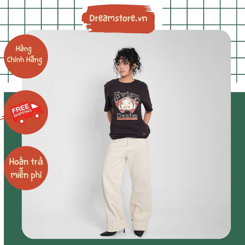 ÁO THUN EVISU ICONIC DENIM HÀNG CHÍNH HÃNG | Dream Store