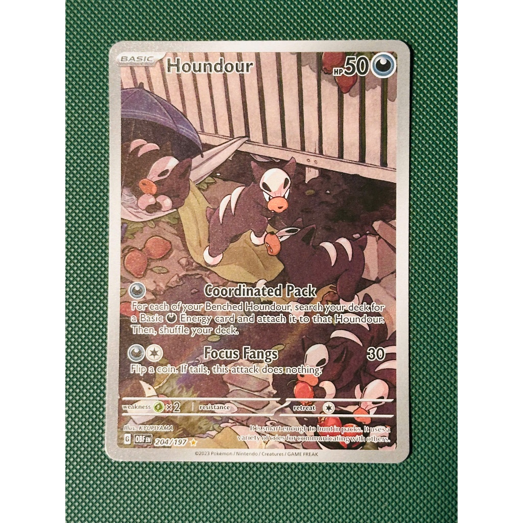 [Pokemon Tiếng Anh] Houndour [204/197] - OBF - Obsidian Flames