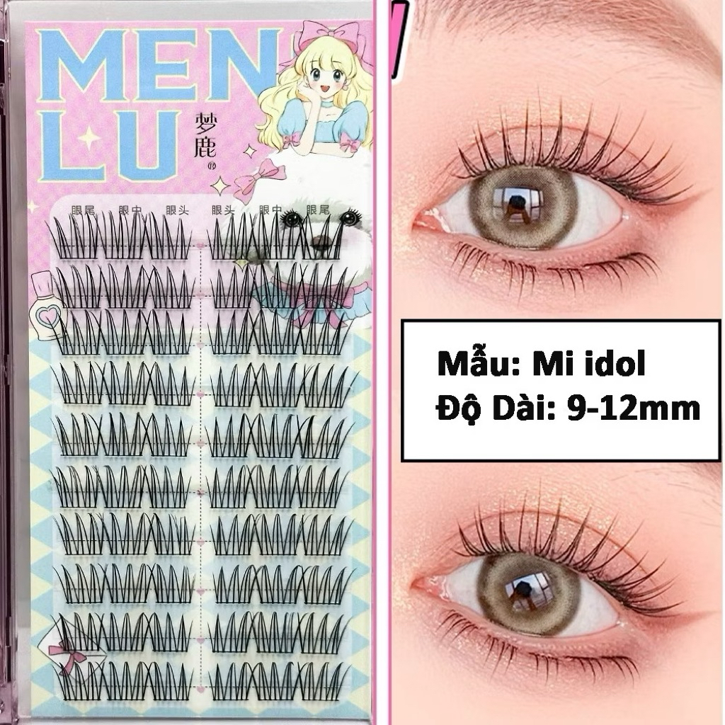 Lông mi giả Menglu Idol Hàn Quốc siêu xinh