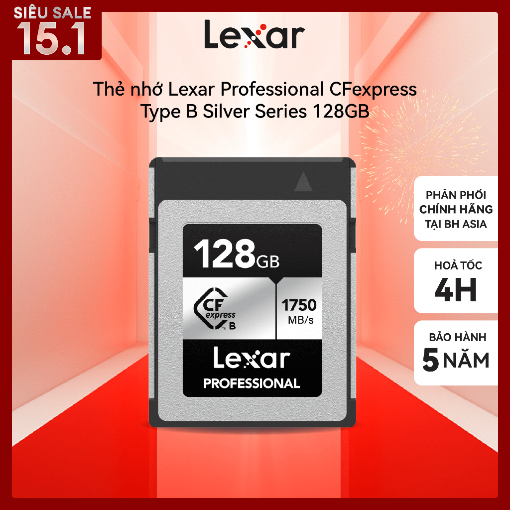 Thẻ nhớ Lexar Professional CFexpress Type B Silver 128GB - 256GB
