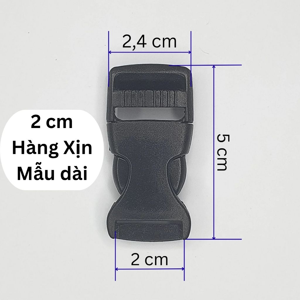 Combo 10 Khoá cài balo, cặp sách, quai mũ bảo hiểm 2 cm | 2,5 cm loại Tốt (Đo dây đai để chọn kích cỡ)