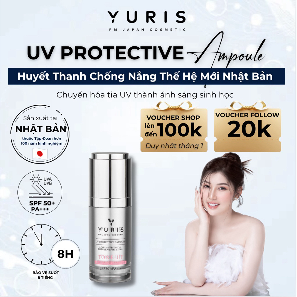 [Phụng Mã x Yuris] Huyết Thanh Chống Nắng Thế Hệ Mới Nhật Bản 30g