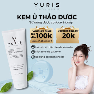 [Phụng Mã x Yuris] Kem Ủ Tắm Trắng Thảo Dược Yuris, Giúp Làm Trắng Da, Bật Tone Da, Xóa Mờ Thâm Sạm 200g