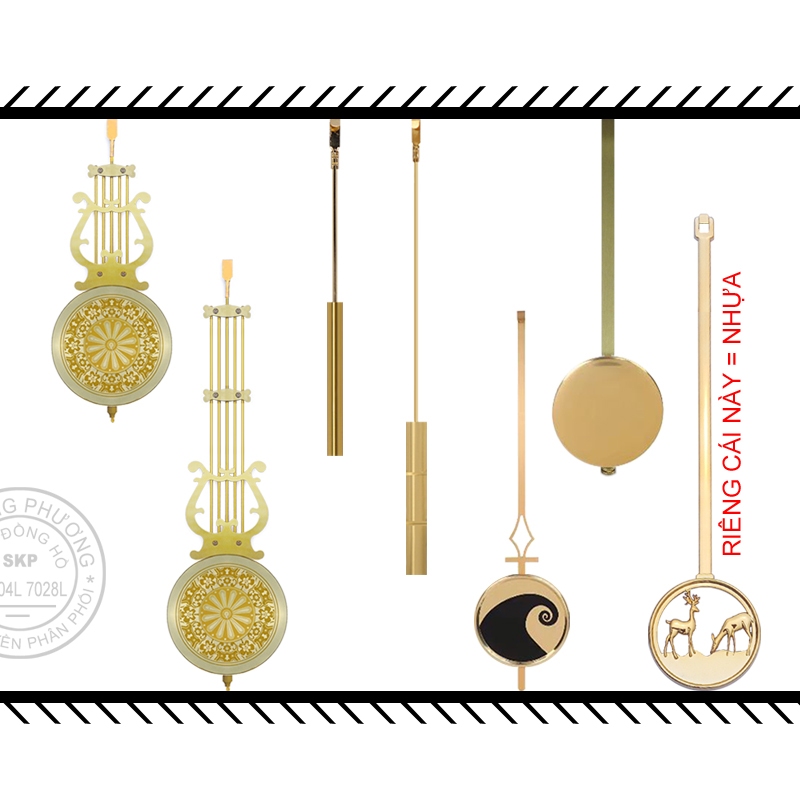 Quả lắc đồng hồ treo tường