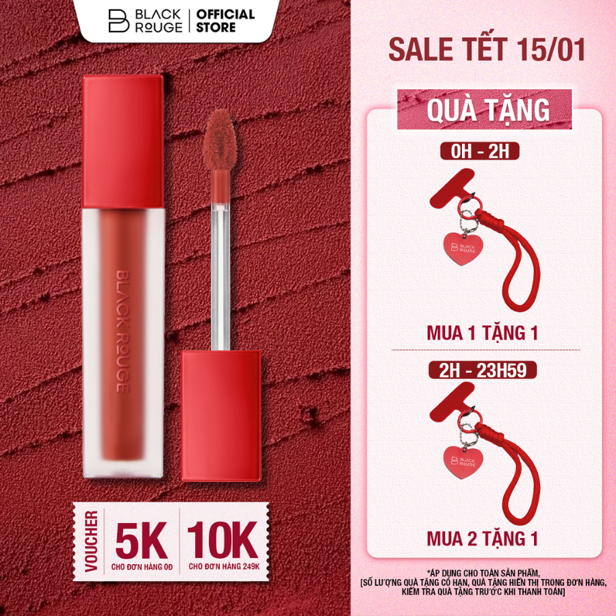 Son Kem Black Rouge Air Fit Velvet Tint Ver 1 - 4.5g