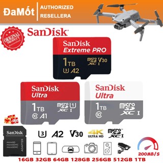 Thẻ nhớ MicroSDXC SanDisk Extreme PRO A2 - 1TB V30 U3 Class 10 UHS-I 200MB/s 170MB/s