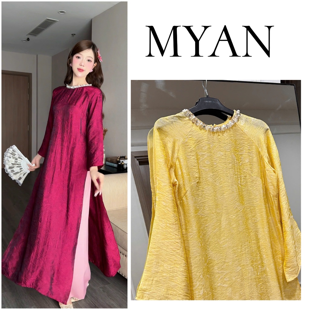 [SẴN HÀNG HN-HCM]Áo dài  Tết cách tân TƯỜNG XUÂN  hai tà thích hợp đi chơi Tết, hot trend  2026 - Áo Dài Mỹ An | BigBuy360 - bigbuy360.vn