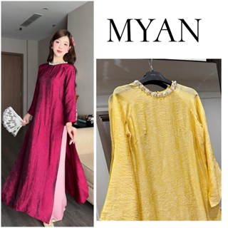 [SẴN HÀNG]Áo dài  Tết cách tân TƯỜNG XUÂN  hai tà thích hợp đi chơi Tết, hot trend  2026,nữ. women dress - Áo Dài Mỹ An