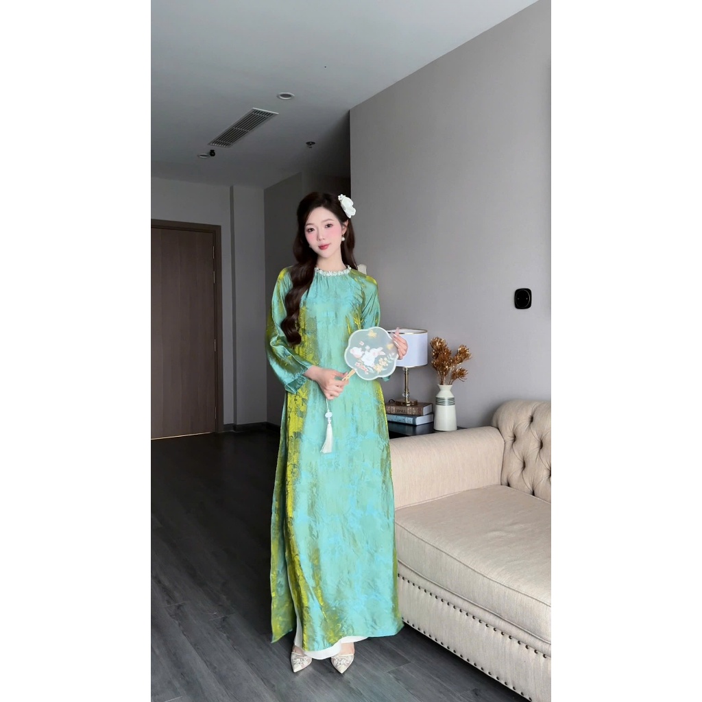 [SẴN HÀNG HN-HCM]Áo dài  Tết cách tân TƯỜNG XUÂN  hai tà thích hợp đi chơi Tết, hot trend  2026 - Áo Dài Mỹ An | BigBuy360 - bigbuy360.vn