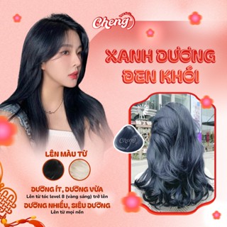 Thuốc Nhuộm Tóc Màu XANH DƯƠNG ĐEN KHÓI, Xanh Đen Khói Không Tẩy | Chenglovehair, Chenglovehairs