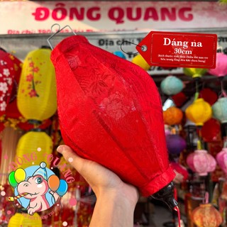 Combo Tết 05 Lồng đèn Hội An vải gấm màu đỏ
