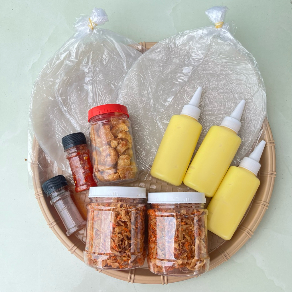[ FREESHIP ] COMBO Bánh Tráng Phơi Sương 300G (Kèm bơ, ruốc hành phi, muối béo, các loại x