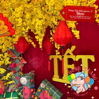 Combo Tết 05 Lồng đèn Hội An vải gấm màu đỏ