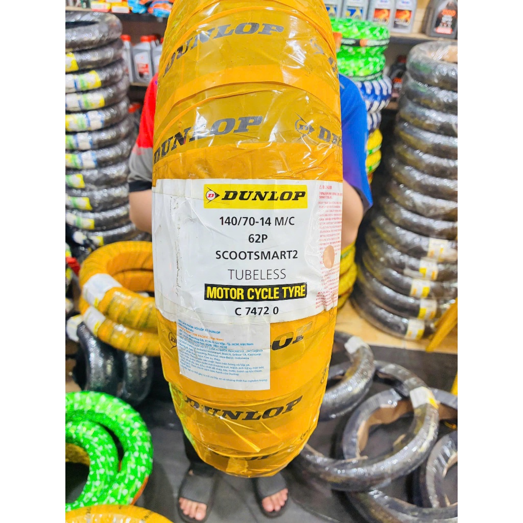 Vỏ Dunlop các size Scootsmart2  đủ size 110/80-14- 120/70-14- 140/70-14