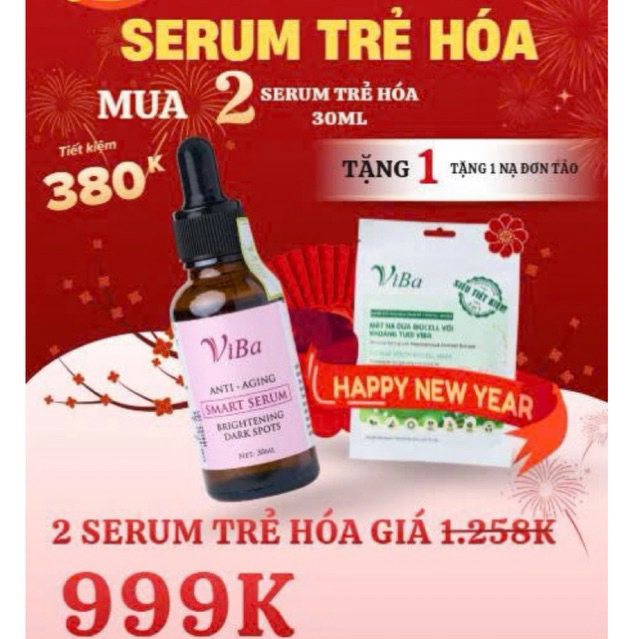 serum trẻ hoá Hexapeptide 12 Serum Trẻ Hoá ViBa 30ml