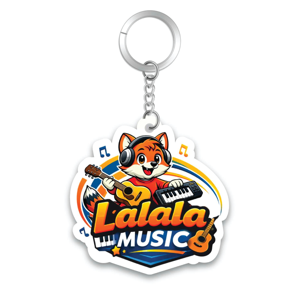 Móc khóa, Móc chìa khóa, Keychain - Lalala LMC1 (Lalala Music Center) - Khóa kim loại, Mica cao cấp, In kỹ thuật số