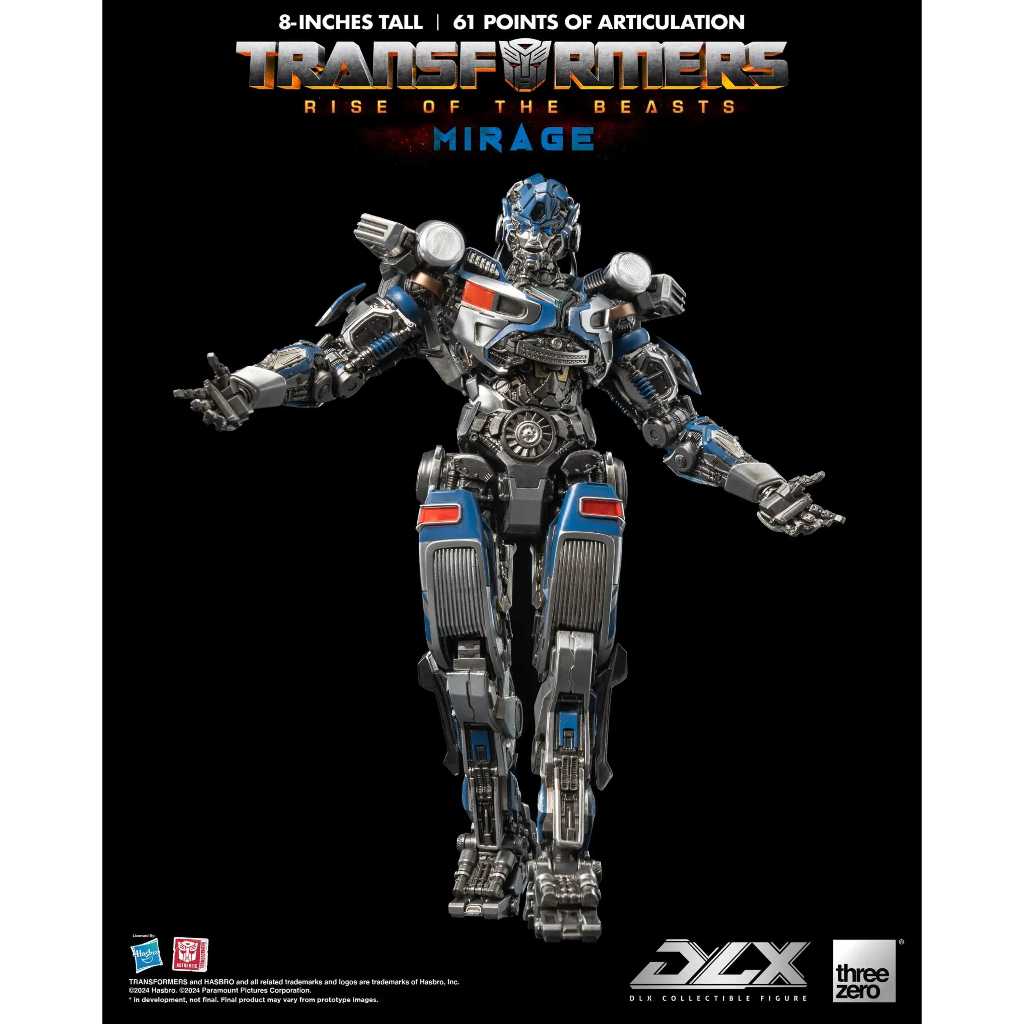 [Hàng Sẵn] Mô Hình Transformers - Rise of the Beasts DLX Mirage ROTB - ThreeZero [Hàng New]
