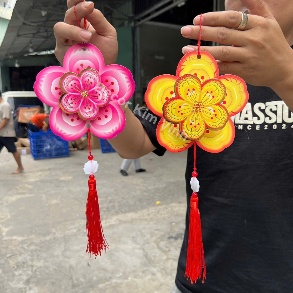 Set 4 Dây Hoa Mai Hoa Đào Trang Trí Tết DAY72