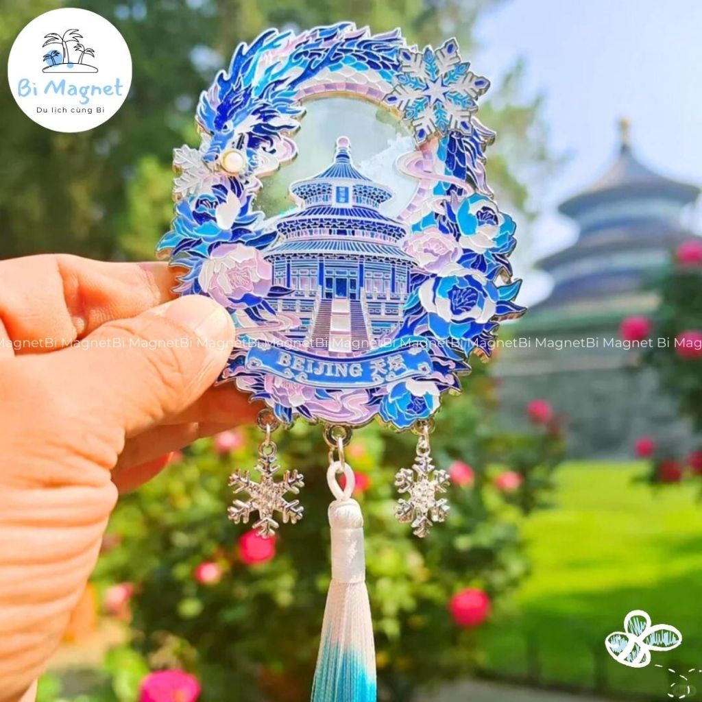 [SẴN] Magnet Nam châm Thiên Đàn Mùa Đông dán tủ lạnh Quà lưu niệm Du lịch Bắc Kinh Beijing