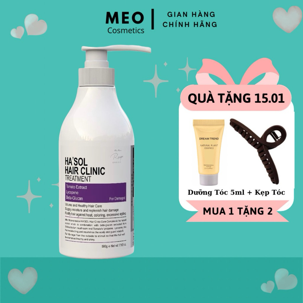 Kem Ủ Tóc Hasol Hair Clinic Treatment Phục Hồi Hư Tổn Và Giảm Gãy Rụng, Dưỡng Tóc Mềm Mượt, Chắc Kho