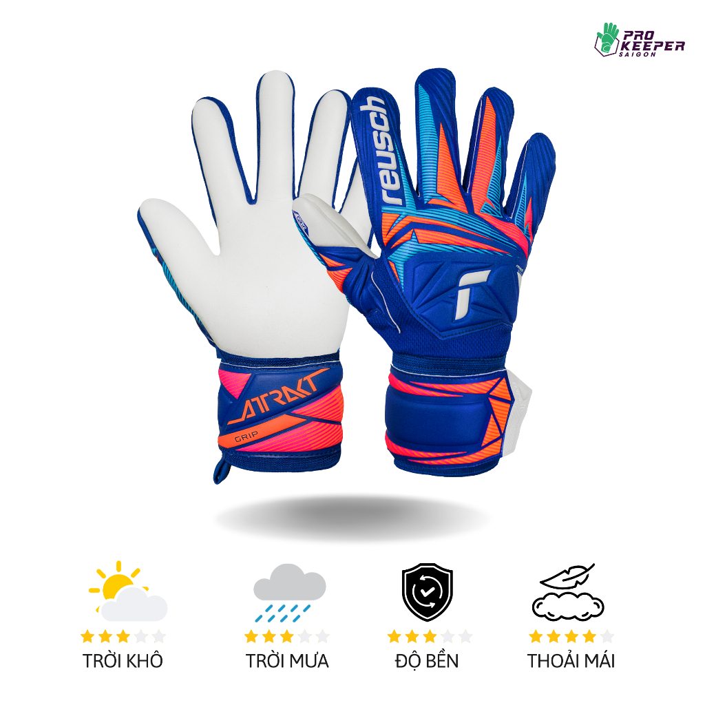 Găng Tay Thủ Môn Reusch Attrakt Grip Gk26 | 5670815 4126