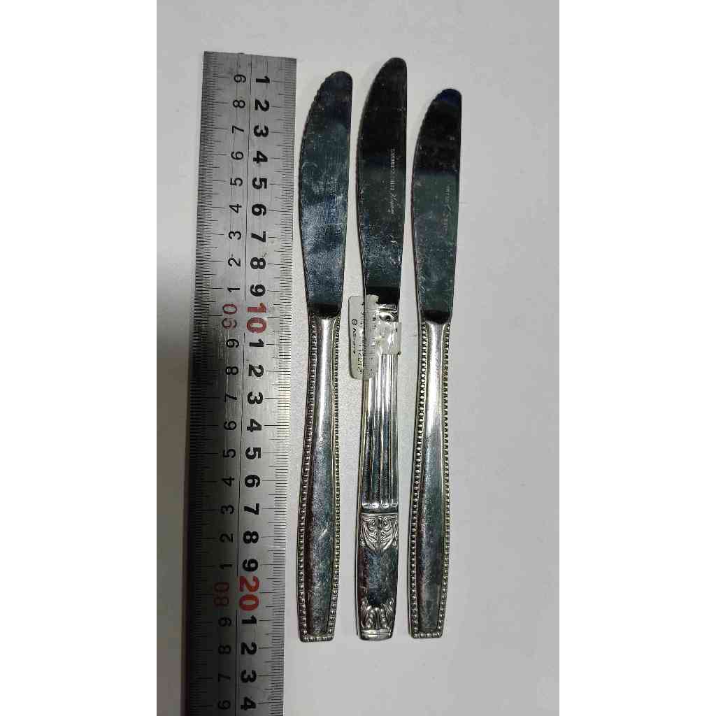 ĐỒ NGHỀ NHẬT BÃI: COMBO 3 DAO BEEFSTEAK DÀI 21CM, CÒN KHÁ SÁNG, ĐẸP