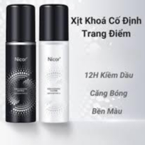 Xịt khoá trang điểm Nicor, xịt khoá makeup cố định lớp trang điểm kiểm soát dầu chống thấm nước nội 
