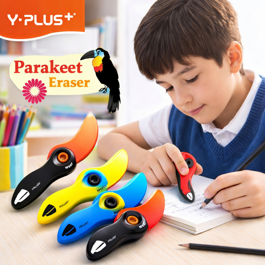 Gôm (Tẩy) bấm hình con vẹt Parakeet cao cấp | YPLUS EX1301