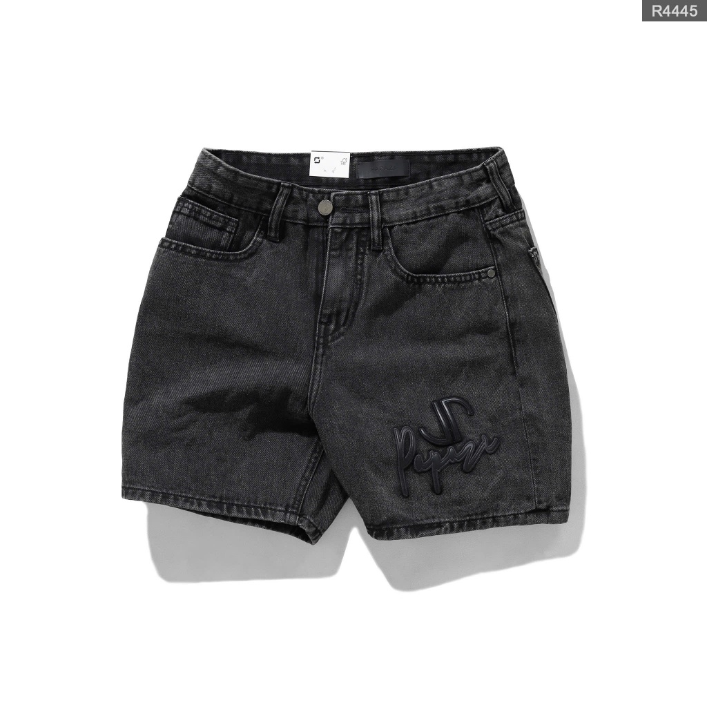 Quần short trên gối Mã_R4446,gam màu đen khói , dễ phối đồ, phong cách cá tính - PAPAZI