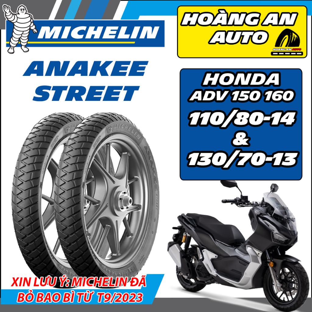 (110/80-14& 130/70-13 ANAKEE - ADV 150 160) Vỏ lốp xe Michelin Anakee Street cho Honda ADV 150 160