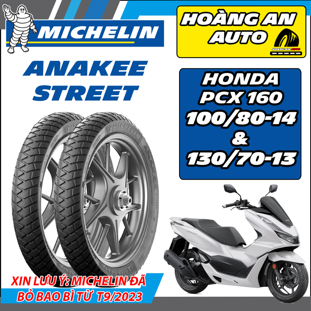 (100/80-14& 130/70-13 ANAKEE STREET - PCX 160) Vỏ lốp xe Michelin Anakee Street cho Honda PCX 160