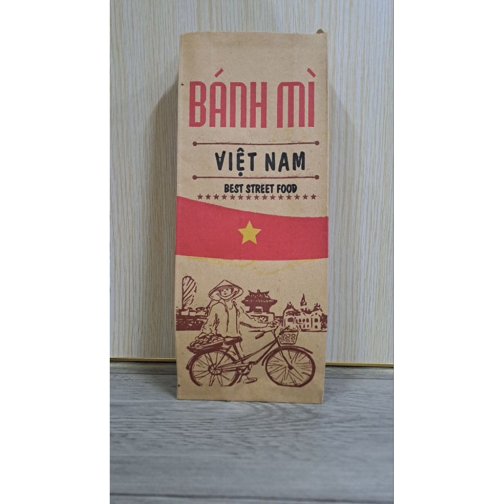 Combo 500 Cái/ Túi Giấy Kraft Đựng Bánh Mì thịt, bánh mì chay, bánh mì chả cá, khoai tây lốc xoáy...