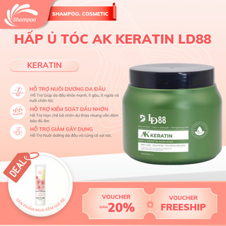 Hấp ủ tóc keratin LD88 hũ 1000ml phục hồi tóc hư tổn giúp tóc chắc khỏe