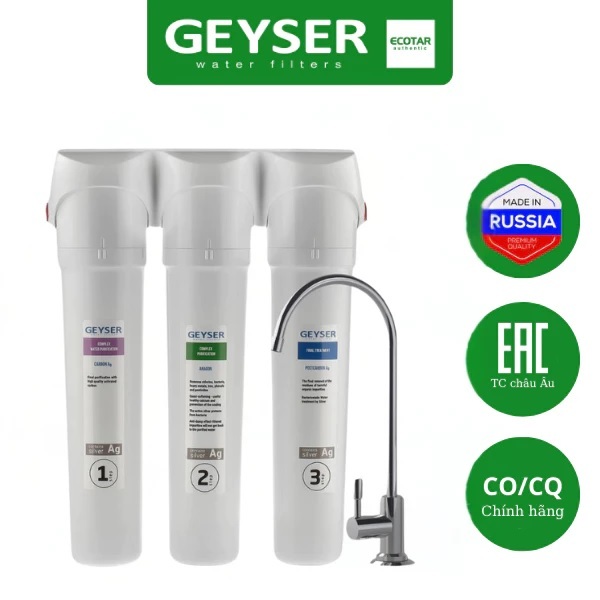 [CHÍNH HÃNG]Máy lọc nước chuẩn khoáng GEYSER ECOTAR 9 SMART - tặng cột thô UF