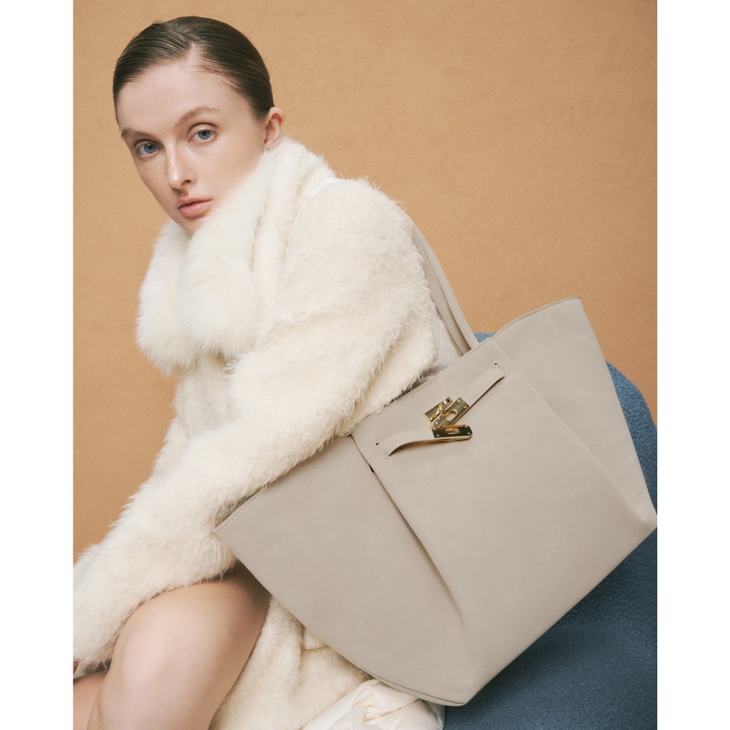 Túi Goda - Almond Beige - Phiên bản Da lộn